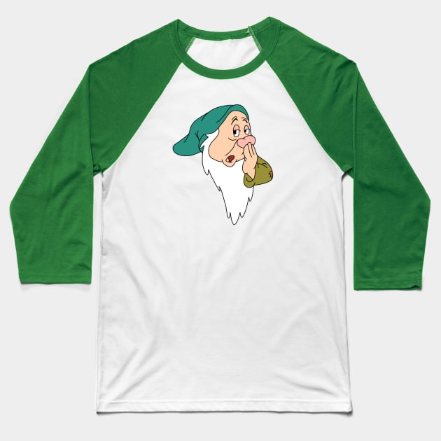 Sleepy Dwarf Baseball T-Shirt by BrittXJoe